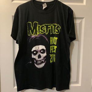 Misfits band tour shirt riotfest 2016 mens large